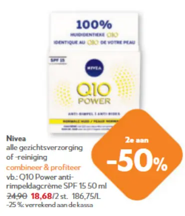 Promotie: Q10 Power anti-rimpeldagcrème SPF 15