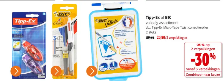 Promotie: Tipp-Ex of BIC