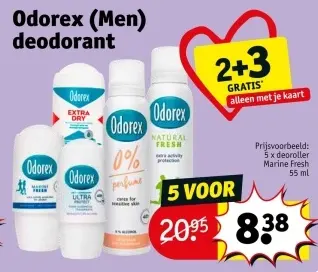 Promotie: Odorex (Men) deodorant