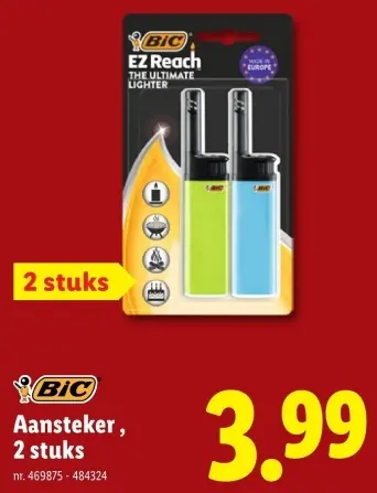 Aanbieding: Aansteker 2 stuks