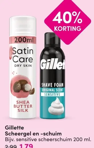 Aanbieding: Scheergel en -schuim