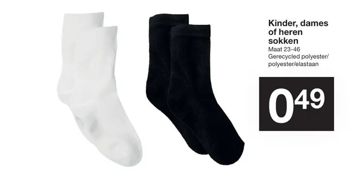 Promotie: Kinder, dames of heren sokken