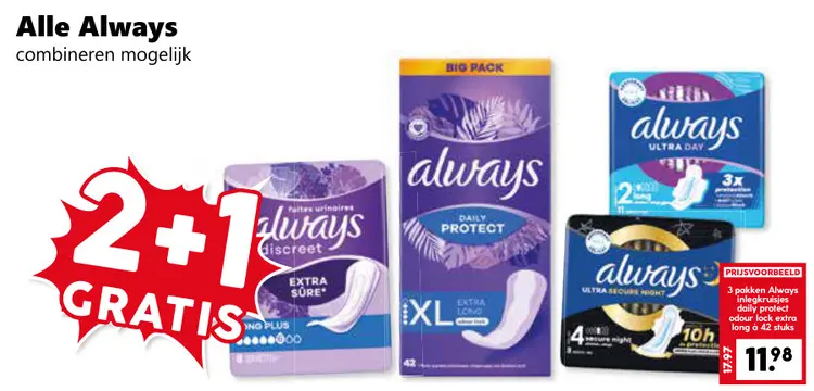 Aanbieding: Alle Always