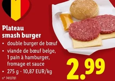 Offre: Plateau smash burger