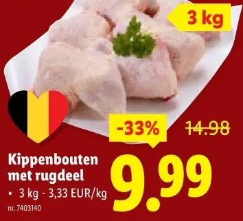 Aanbieding: Kippenbouten met rugdeel
