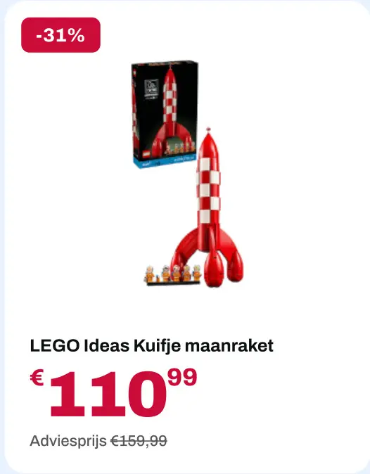 Promotie: Ideas Kuifje maanraket