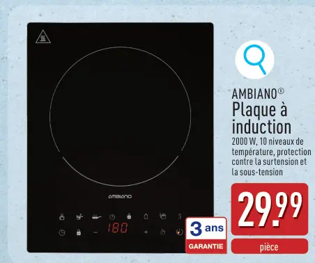 Offre: Plaque à induction