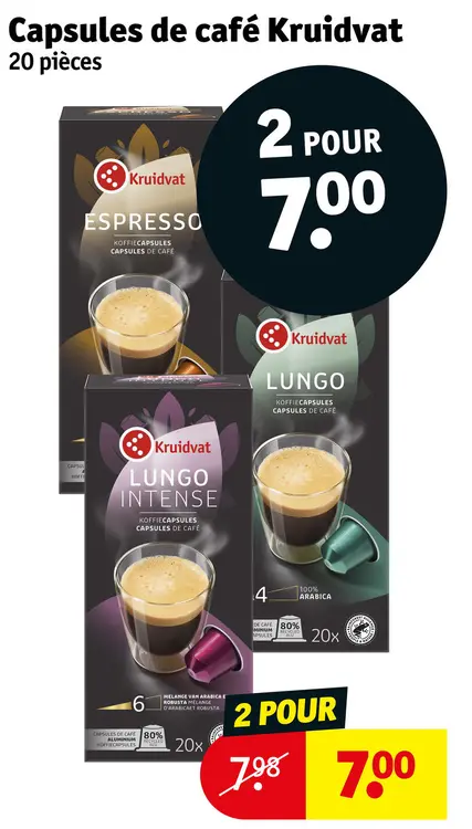 Offre: Capsules de café