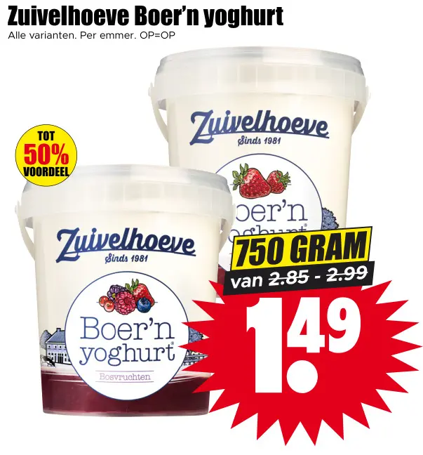 Aanbieding: Boer'n yoghurt