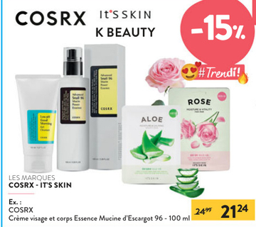 Offre: Crème visage et corps Essence Mucine d'Escarg