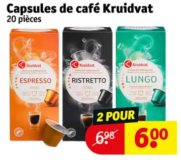Offre: Capsules de café Kruidvat