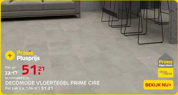 Aanbieding: Decomode vloertegel prime cire