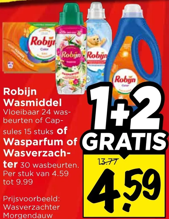 Aanbieding: Wasmiddel, wasparfum of wasverzachter