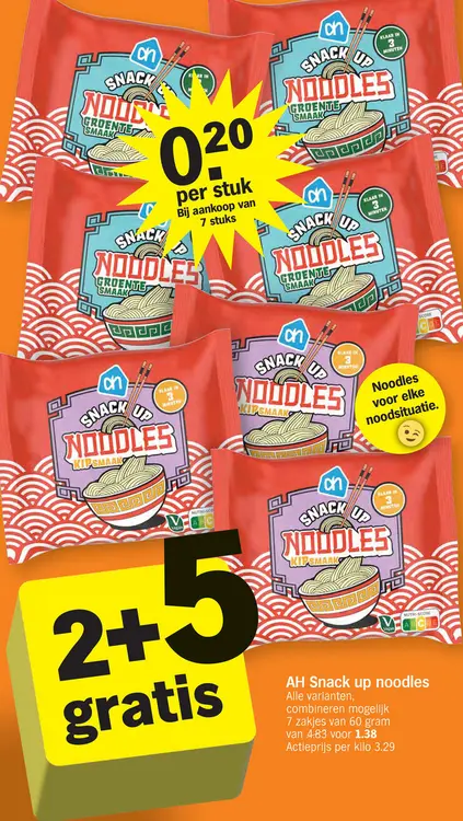 Aanbieding: Snack up noodles