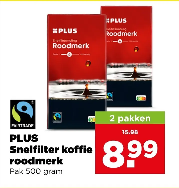 Aanbieding: Snelfilter koffie roodmerk