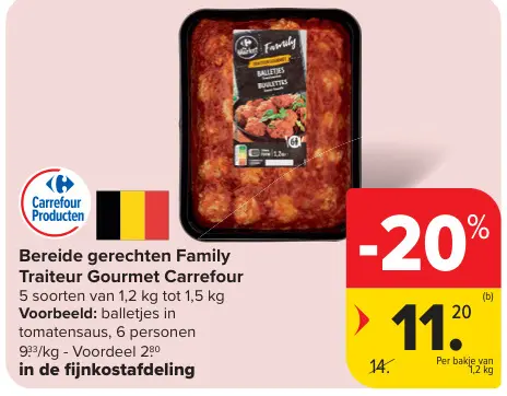 Promotie: Bereide gerechten