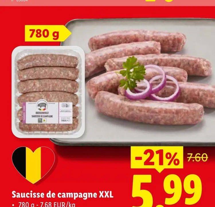 Offre: Saucisse de campagne XXL