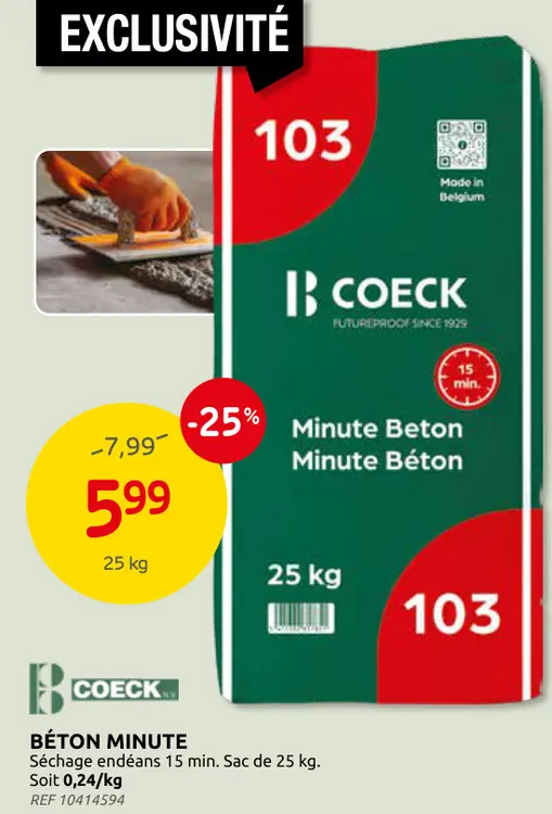 Promotie: Béton minute