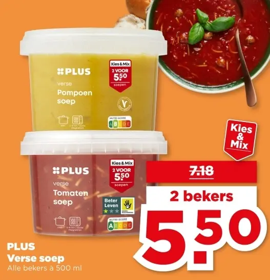 Aanbieding: PLUS Verse soep