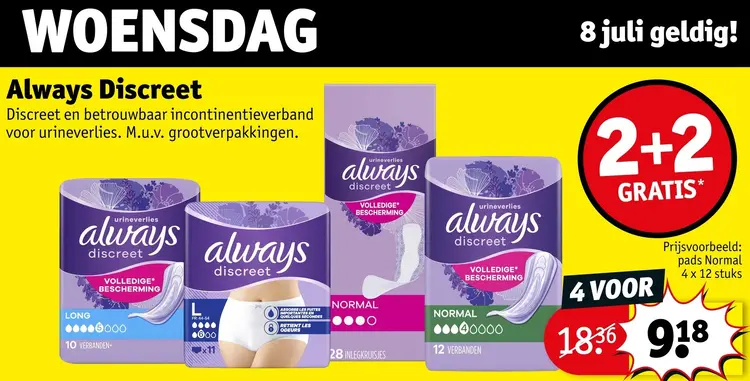 Aanbieding: Always Discreet