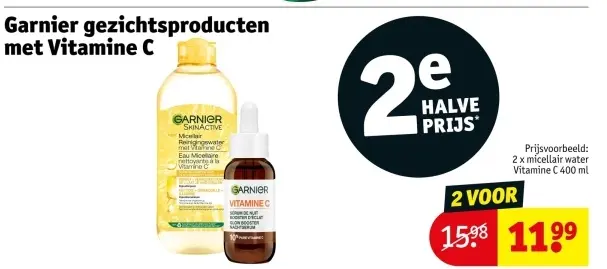 Promotie: Garnier gezichtsproducten met Vitamine C