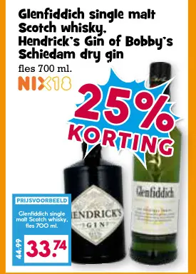 Aanbieding: Diverse likeur en sterke drank