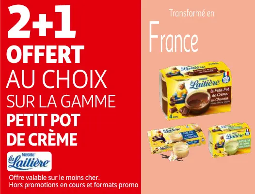 Promotie: La gamme petit pot de crème