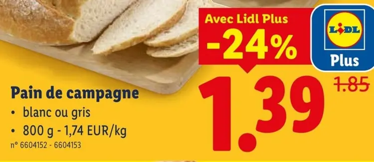 Offre: Pain de campagne