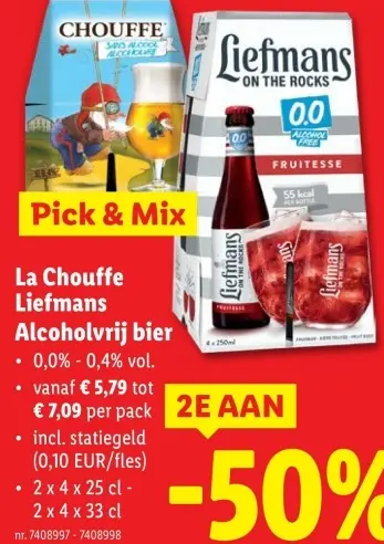 Promotie: La Chouffe Liefmans Alcoholvrij bier