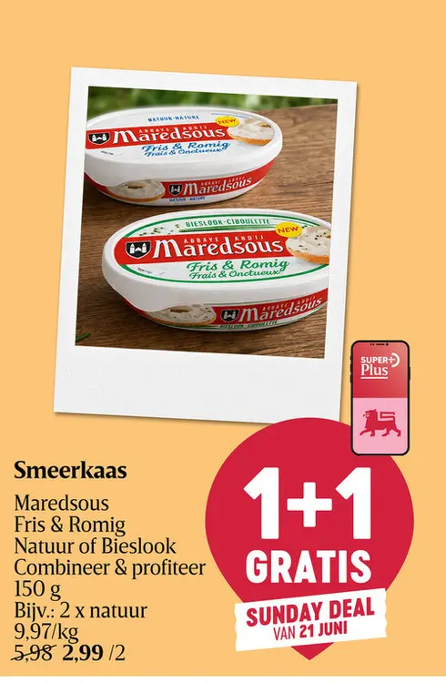 Promotie: Smeerkaas Fris & Romig Natuur of Bieslook