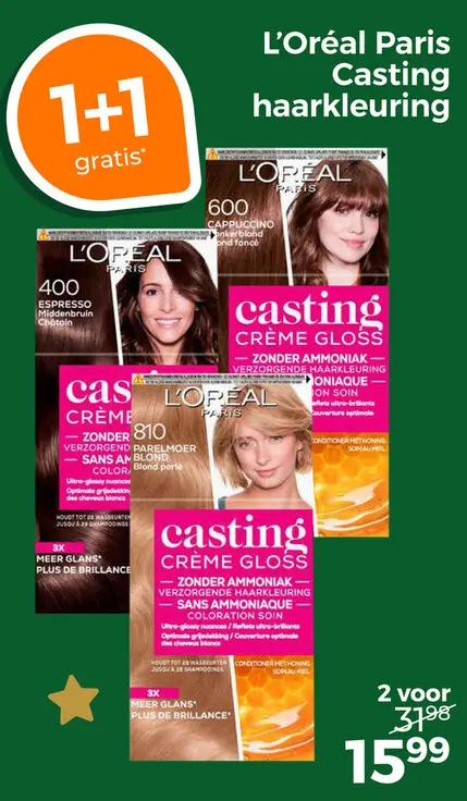 Aanbieding: Casting haarkleuring