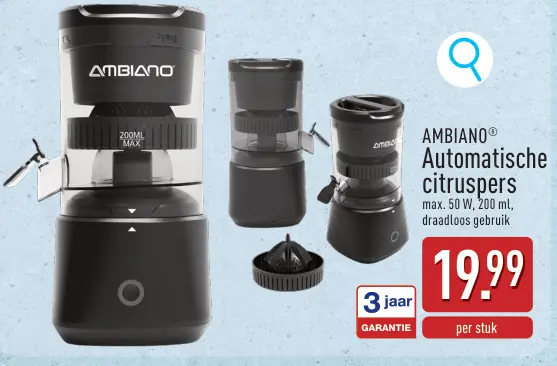 Promotie: Automatische citruspers