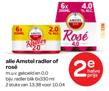 Aanbieding: Amstel radler of rosé