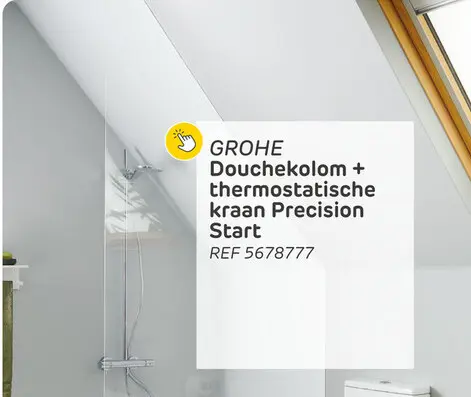 Promotie: Grohe doucheset met thermostaatkraan precision start chroom