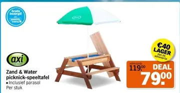 Aanbieding: Zand & Water picknick-speeltafel