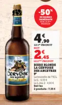 Aanbieding: Biere blonde la CERVOISE des ancetres