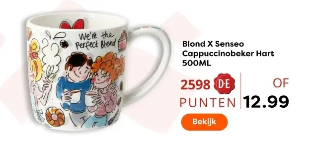 Aanbieding: Cappuccinobeker Hart 500ML