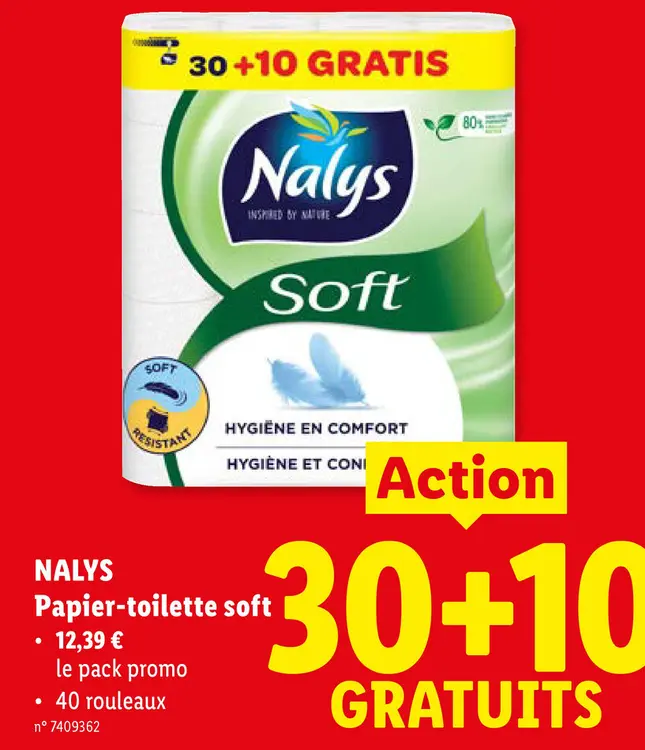 Offre: Papier-toilette soft