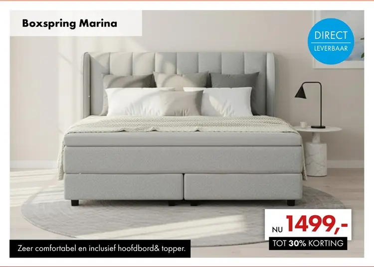 Promotie: Boxspring Marina