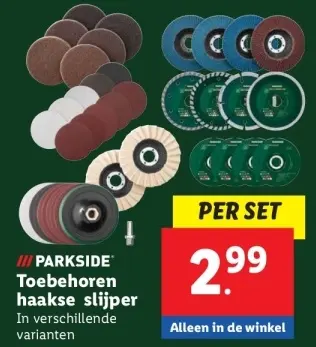 Aanbieding: Toebehoren haakse slijper