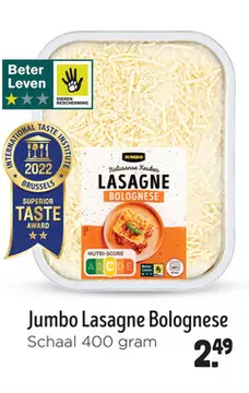 Aanbieding: Jumbo Lasagne Bolognese 400 g