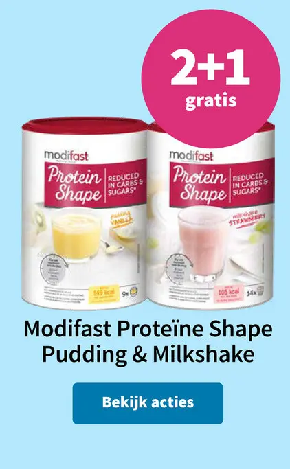 Promotie: Proteïne Shape Pudding & Milkshake
