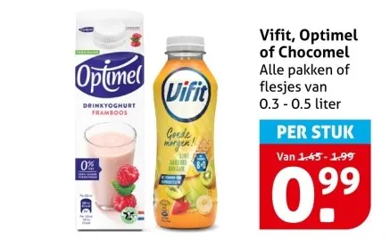 Aanbieding: Vivit, Optimel of Chocomel