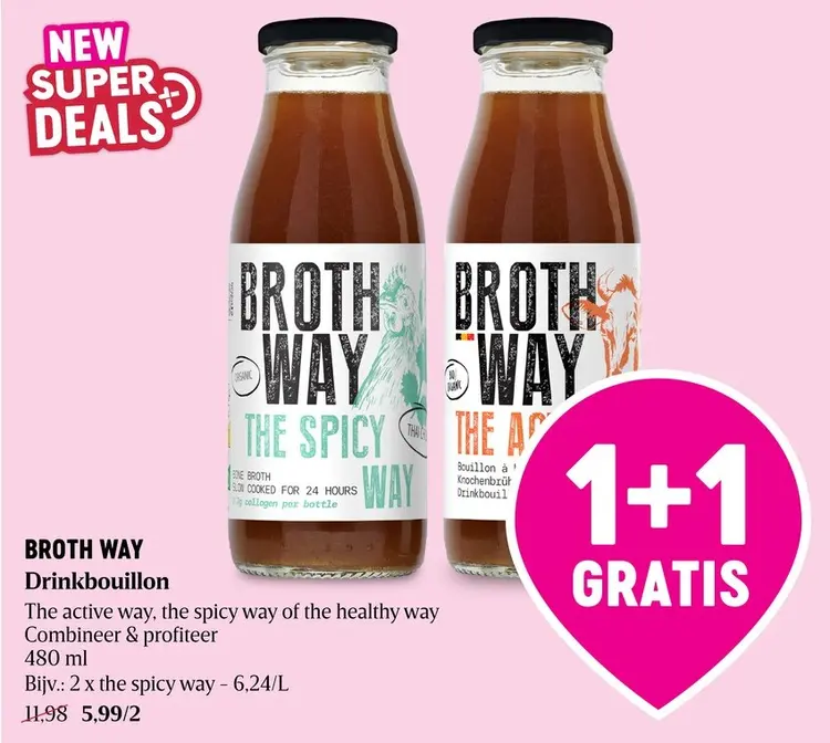 Promotie: Broth Way Drinkbouillon