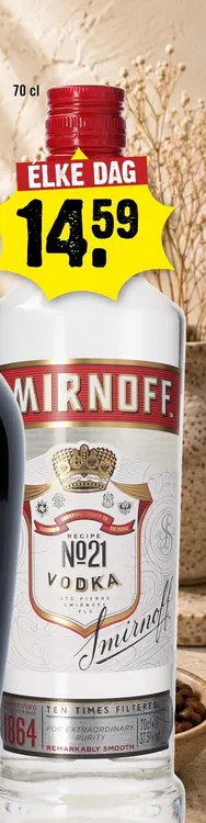 Aanbieding: Smirnoff Red Vodka 70 cl