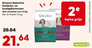 Aanbieding: Konijnen- en knaagdierenvoer
