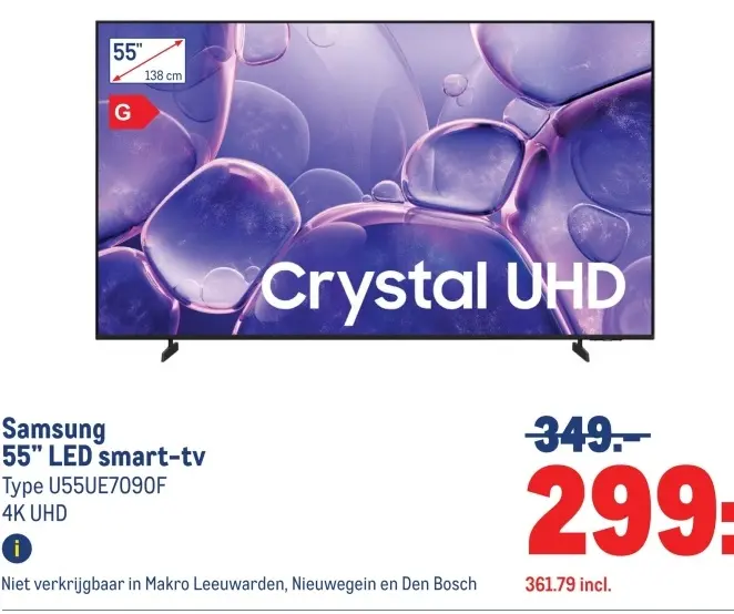 Aanbieding: 55" LED smart-tv