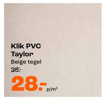 Aanbieding: Klik PVC Taylor