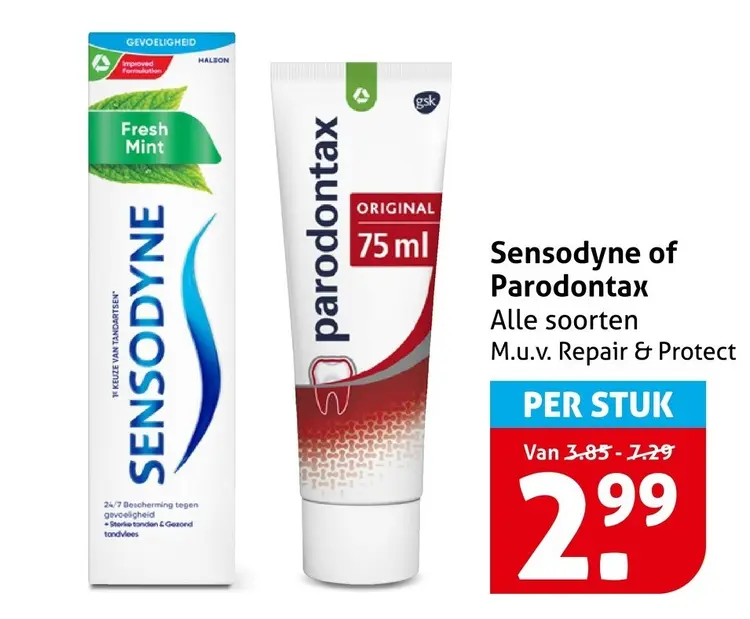 Aanbieding: Sensodyne of Parodontax