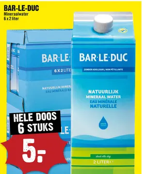 Aanbieding: BAR-LE-DUC Mineraalwater